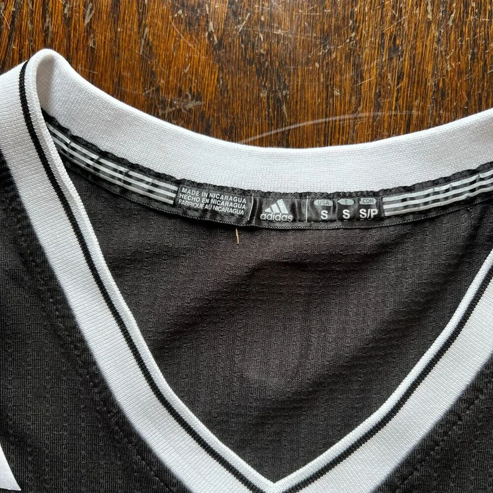 Adidas Brooklyn Nets Swingman Jersey Mens S Black Blank NBA Basketball Stitched